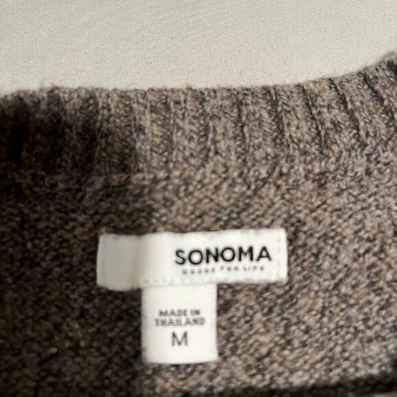 Sonoma Sweater Brown Size M - Picture 2 of 5